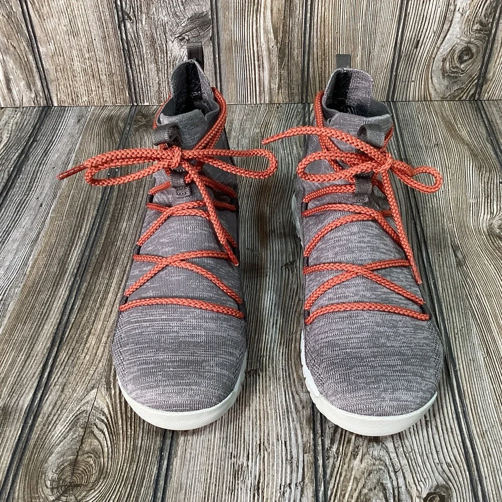 Oboz Womens Lena Mid Hiking Boots Stretch Knit Lace Up Shoes Gray Size 9.5 NEW